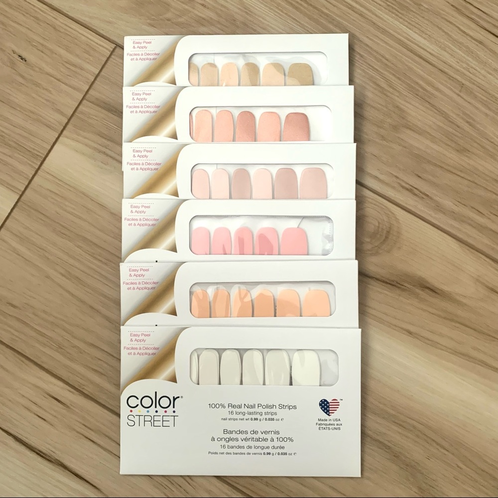 Color Street neutrals bundle of 6